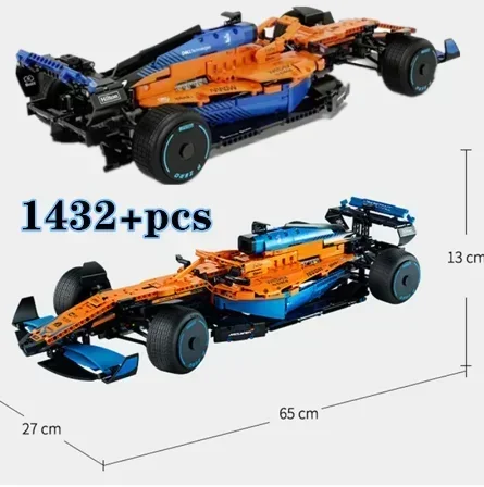 NEW Tech Compatible 42141 McLarens Formula 1 Race Car Model Buiding Block City Vehicle Bricks Kits Toys For kids Birthday gift