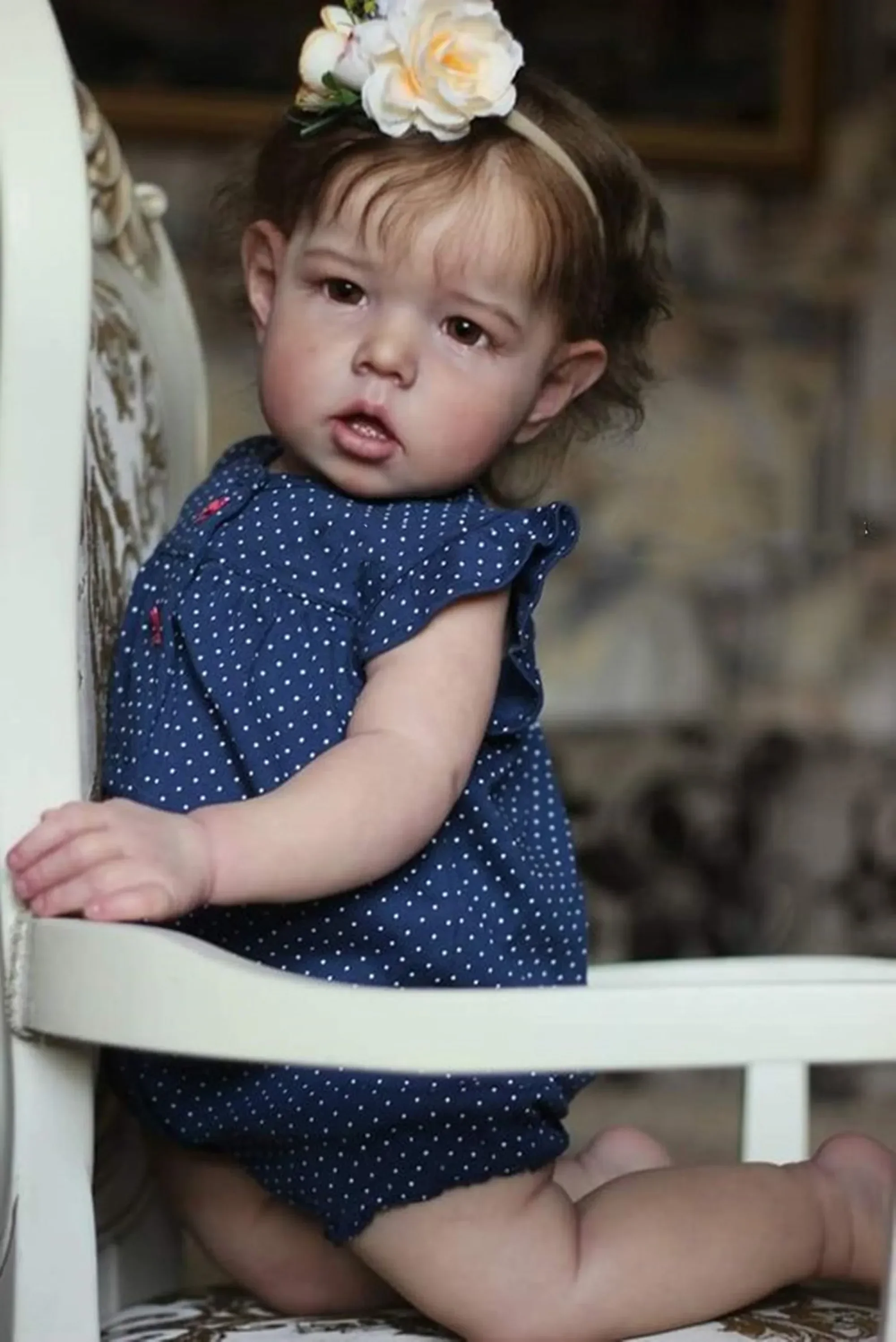 

BZDOLL Realistic Two Versions 55 CM/70 CM Realistic Reborn Baby Doll With 3D-painting Skin, Soft Silicone Newborn Bebe Girl Gift