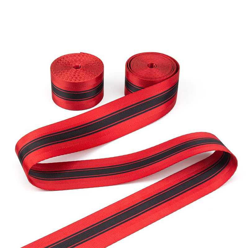 

3.6M Red Car Seat Safety Belt Webbing Strengthen Protection Belts Modified Harness Strap Seatbelts Auto Interior Accessories