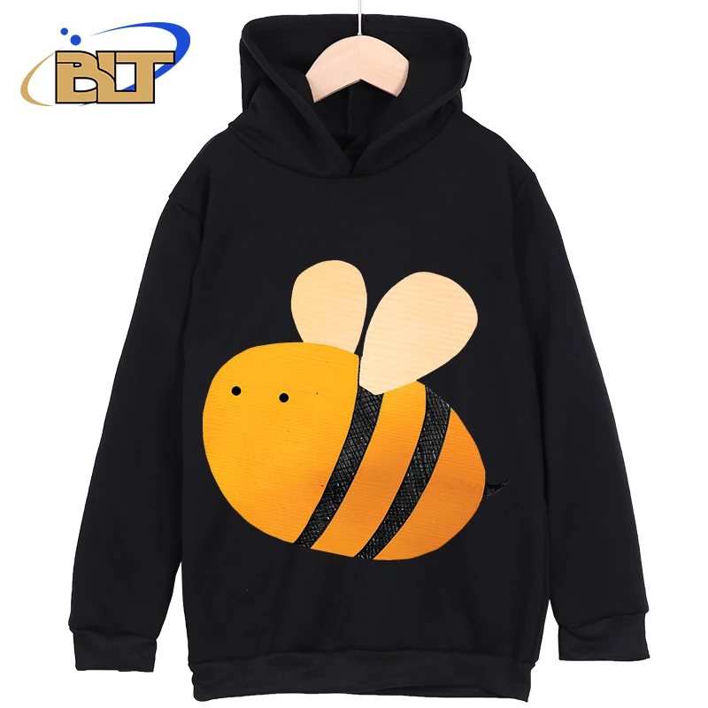 Bee printed children's clothing classic sportswear new hoodies for children suitable for boys and girls