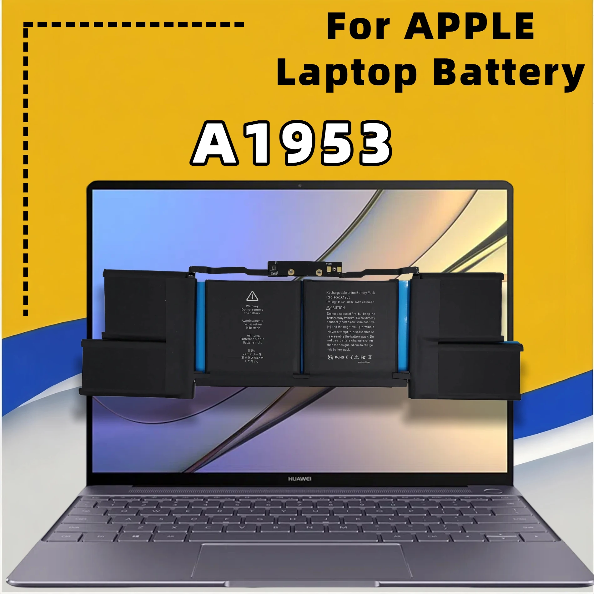 

FRLESUI A1953 Replaceme Battery for Apple MacBook Pro 15" A1990 touchbar 2018 2019 EMC 3215 MC3359 MR962LL Free all Tools