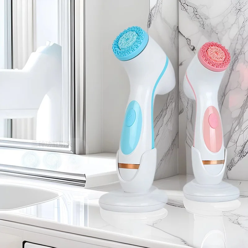 فرشاة تنظيف بالموجات فوق الصوتية 3 في 1 أداة تدليك الوجه USB سونيك فرشاة تنظيف دوارة كلفاني إزالة الرؤوس السوداء #1
