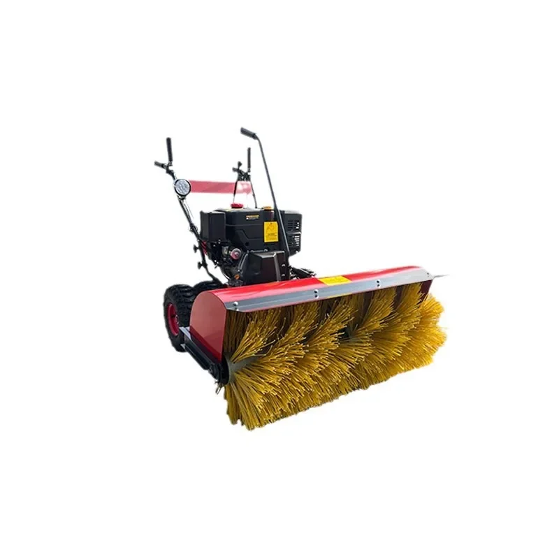 

Small snow plow hand-pushed household property community thrower road roller brush thick full gear snow remover