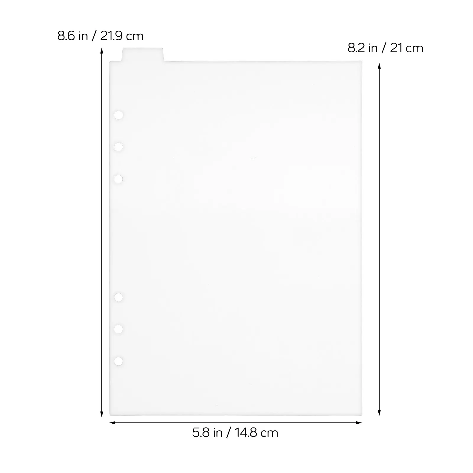 Premium PVC Binder Dividers A5 Size Writable Tab Dividers for Notebooks Planners Journals Reports Indexing Organizing