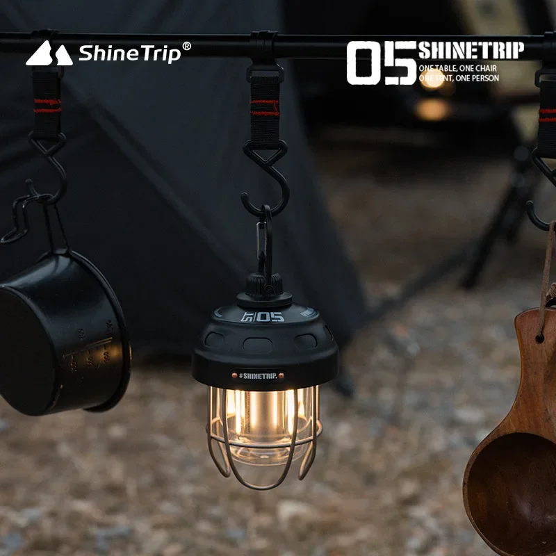 ShineTrip Outdoor Vintage Pendant Light Ultra Long Life Camping Ambient Light Portable Rechargeable Tent Lights Camp Lantern New