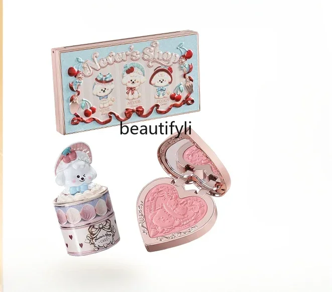 

[New] Flower Knows Fondant Sets Lip Mud Blush Eye Shadow