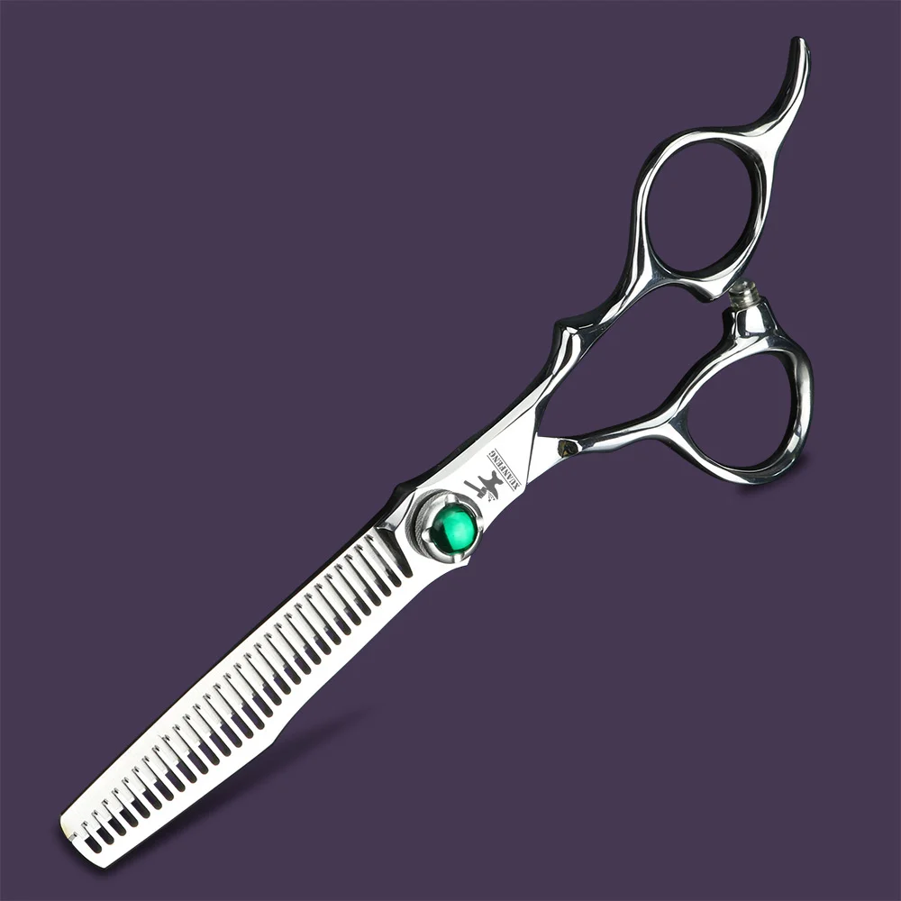 VG10 Aço 6 polegadas Tesoura de cabelo profissional Conjunto de tesouras de corte e desbaste para barbeiro