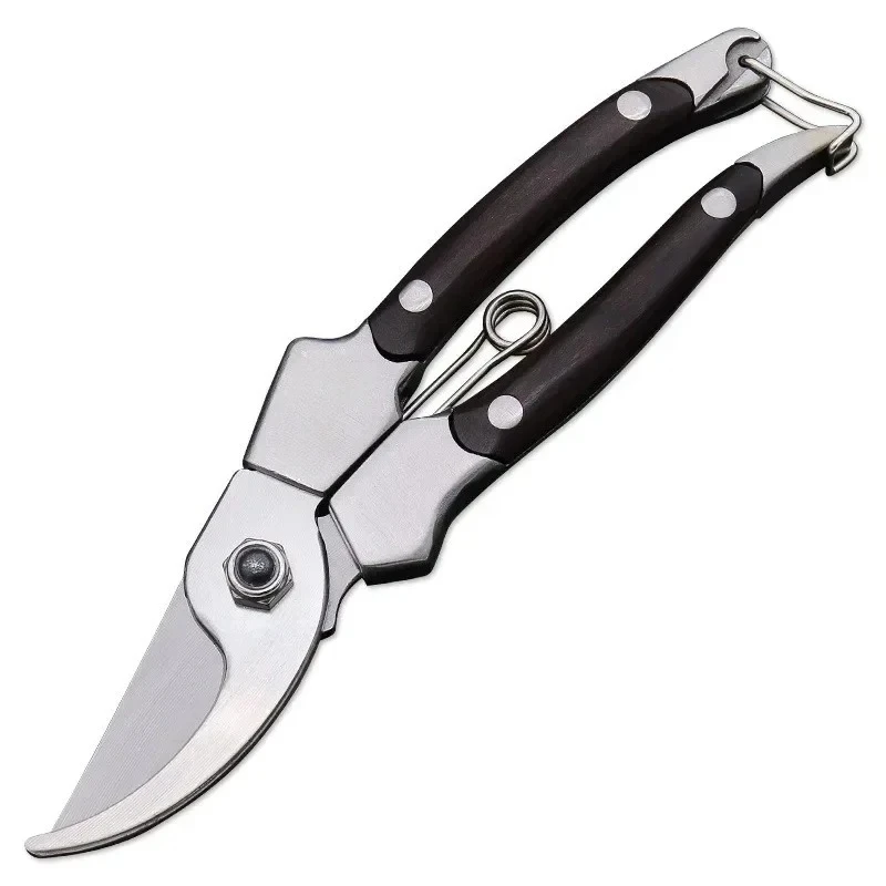 Stainless Steel Scissors Handle, Pruning Shears, Secateurs Sharp Scissors for Soil Loosening, Plastic Handle