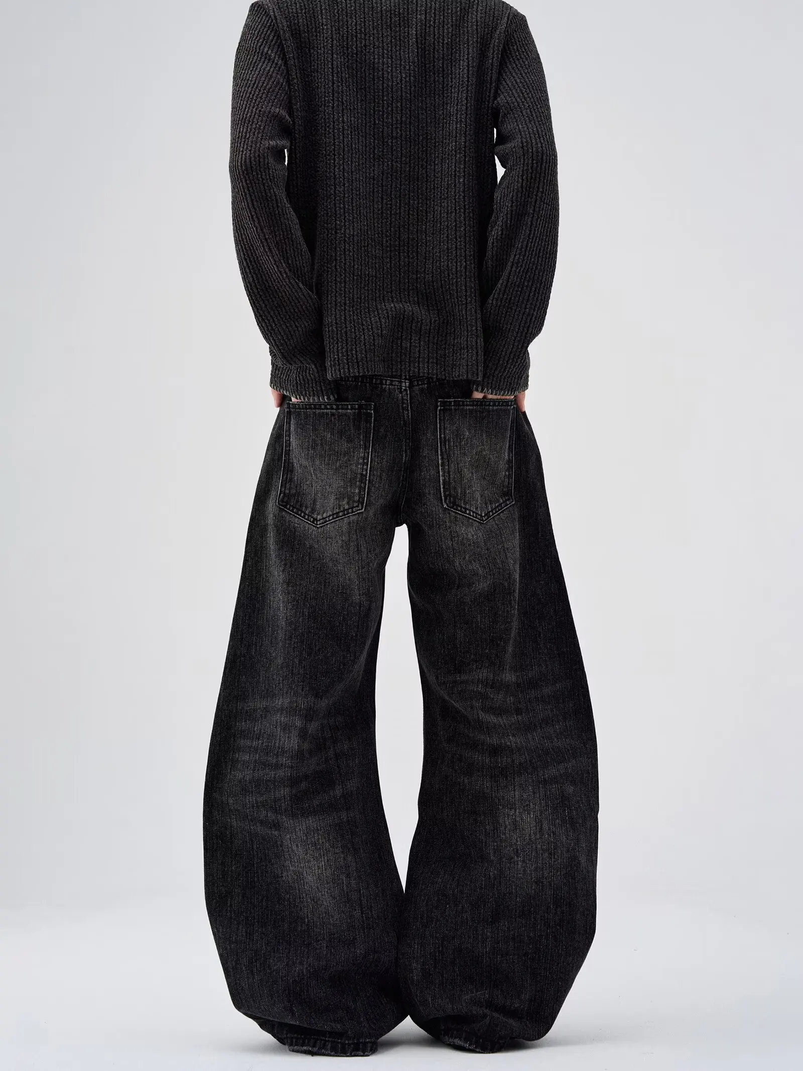 Damesjeans Amerika Hip Hop Rap Jeans Wijde pijpen Jeugd Populaire jeans Rechte pijpen Retro losse broek Oversized denimbroek