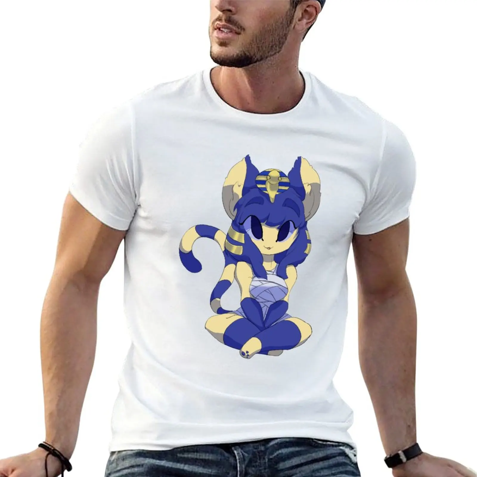 

Ankha T-Shirt cotton t shirt man t shirts with prints T-Shirt