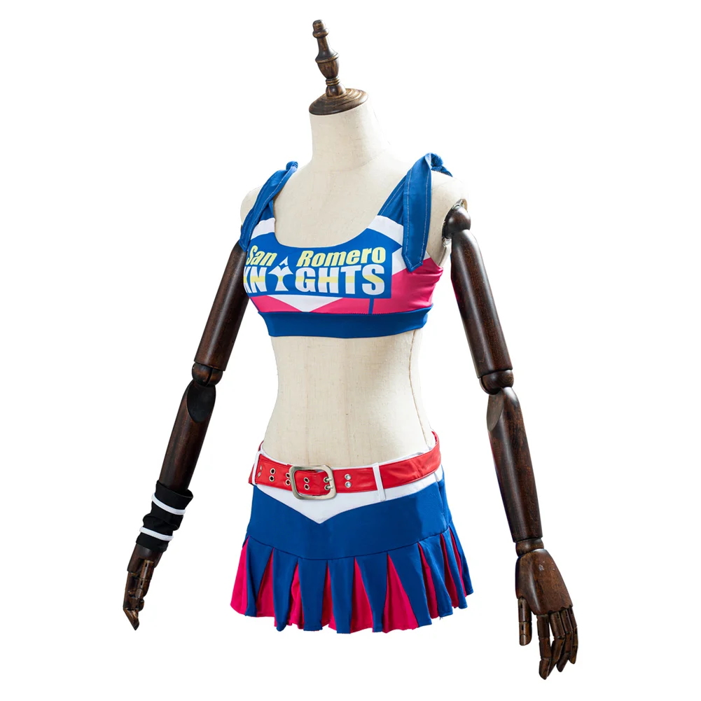 Juliet Starling Cosplay Lollipops Costume Game Chainsaw Outfits Women Disguise Sexy Dress Headgear Full Set Halloween Party Suit - view 3