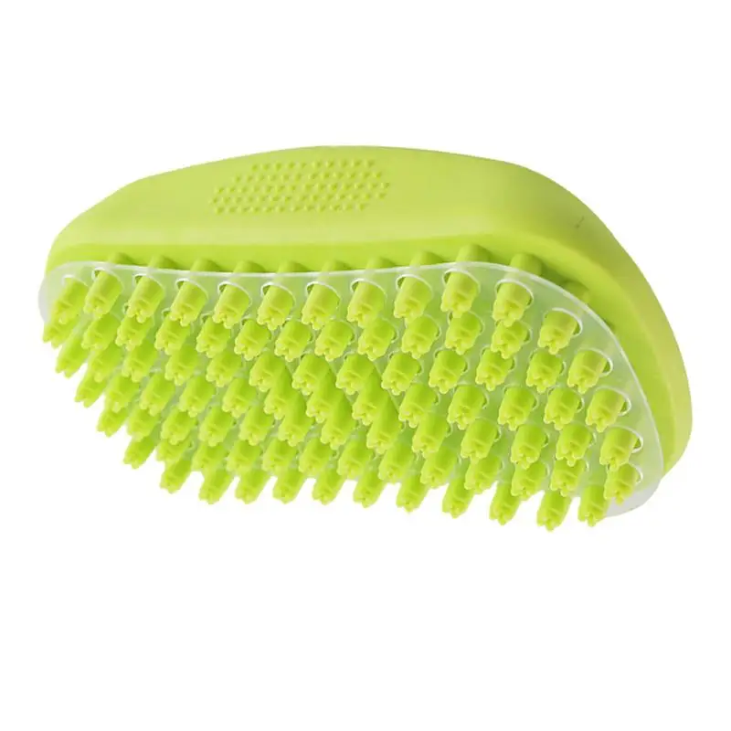 Dog Hair Brush Dog Cleaning Brush Pet Shampoo Bath Soothing Massage Rubber Bristles Curry Comb Pet Brushing Grooming Comb For