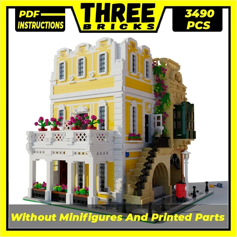 Moc Bouwstenen Beroemde Street View Model Florentine Palazzo Technologie Modulaire Blokken Geschenken Speelgoed Voor Kinderen DIY Montage