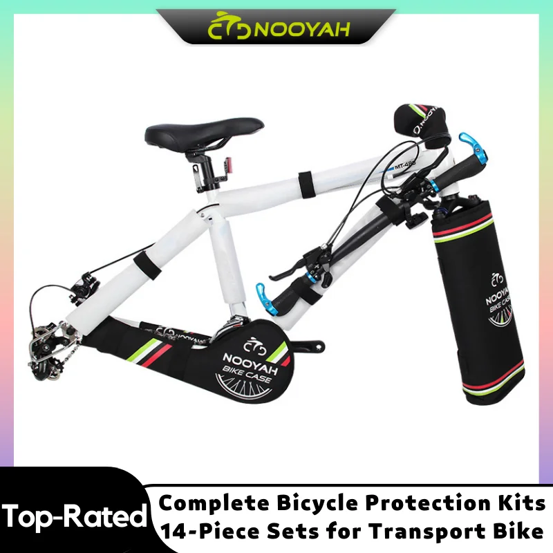 

NOOYAH Bicycle Protection Kits Bike Frame Protective Set MTB Road Bike Accessories Transport Tool Bike Fork Chain Crankset Cover