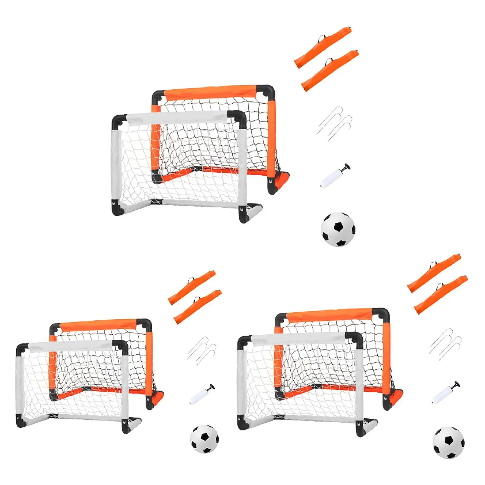 

Kids Soccer Goal Set 2 for Backyard Use with Lightweight Design and Storage
