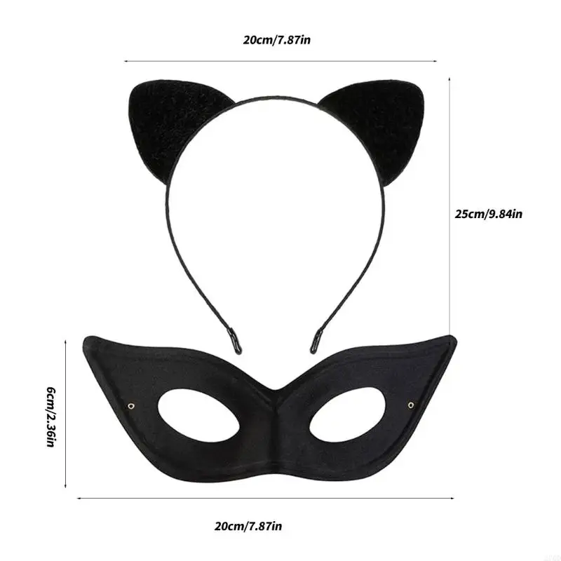 Costume félin contemporain 270D, couvre-chef avec Design antidérapant, parfait pour Halloween, Cosplay, célébrations