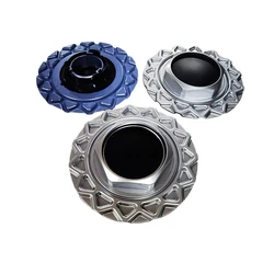 BMW wheel hub center cover 009 silver bottom aluminum standard large plate cover large lotus style wheel cover