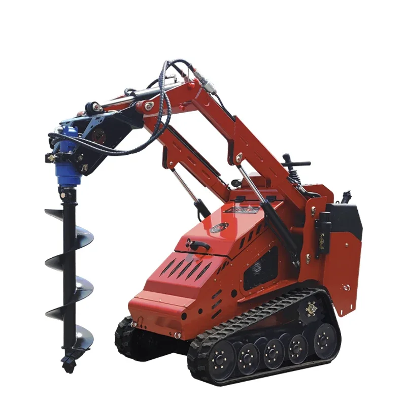 TY-327T  35hp Japan engine big flow output mini skid steer loader with drilling auger attachments