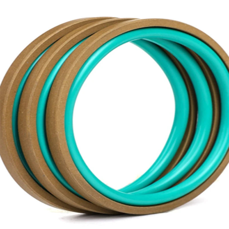 1Pcs Combination seal,Hydraulic Cylinder Reciprocating Seal STD Hole Shaft Two-Way Piston Rod Combination Wear Ring FKM