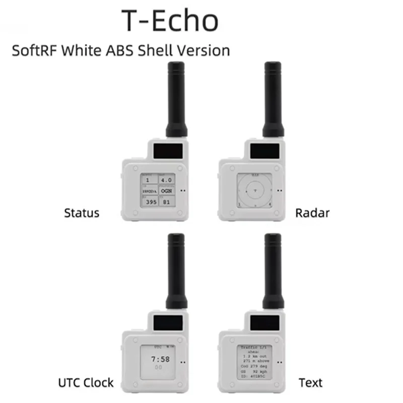 GPS 1.54 E-Paper BME280 Sensor L76K Softrf T-Echo NRF52840 Lora SX1262 433/868/915Mhz وحدة لاسلكية 915Mhz-Y18A