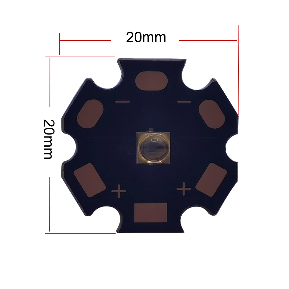 260nm UVC UV LED 260-265nm 0.1W 1W 2W 3838 DC5-7V Ultra Violet Lamp light-emitting diode with Copper PCB bracket
