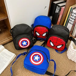 Anime Marvel Spiderman Shoulder Bag Captain America Crossbody Bag Spider Man Chest Bags Messenger Pouch Coin Purse Kids Gifts