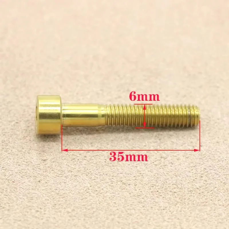 Titanium Alloy Screw M6×35mm Line Screw Clamp The Riser Tube Finger Pull Fixed Riding Refit