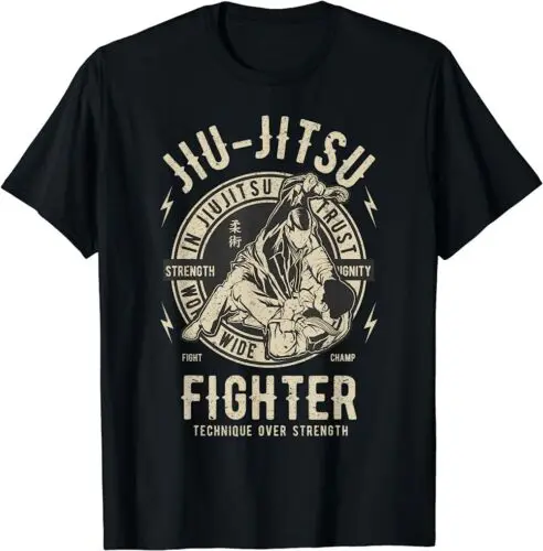 

NWT BEST Dark Brazilian Jiu Jitsu Fighter Gift Premium S-5XL T-Shirt