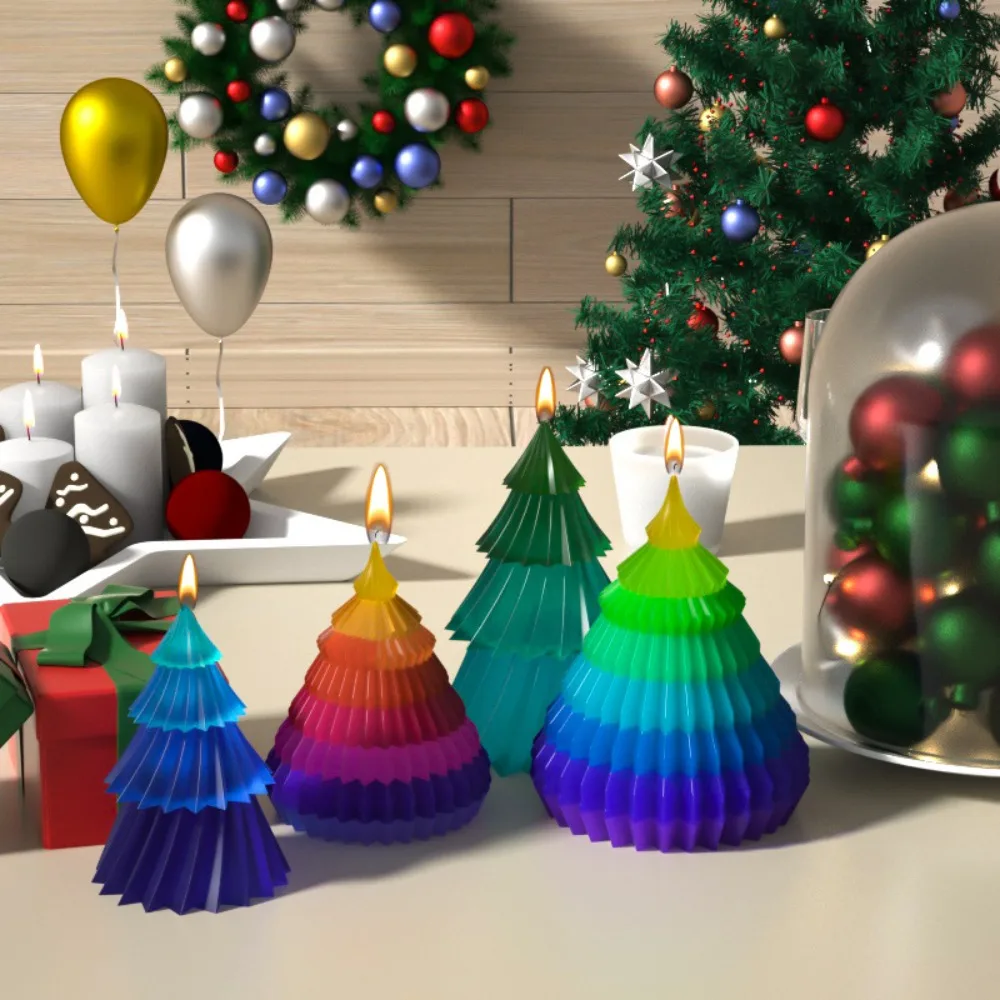 

Бытовая форма для рождественской елки в диагональную полоску, силиконовая форма для мыла конической формы, мягкие подарки