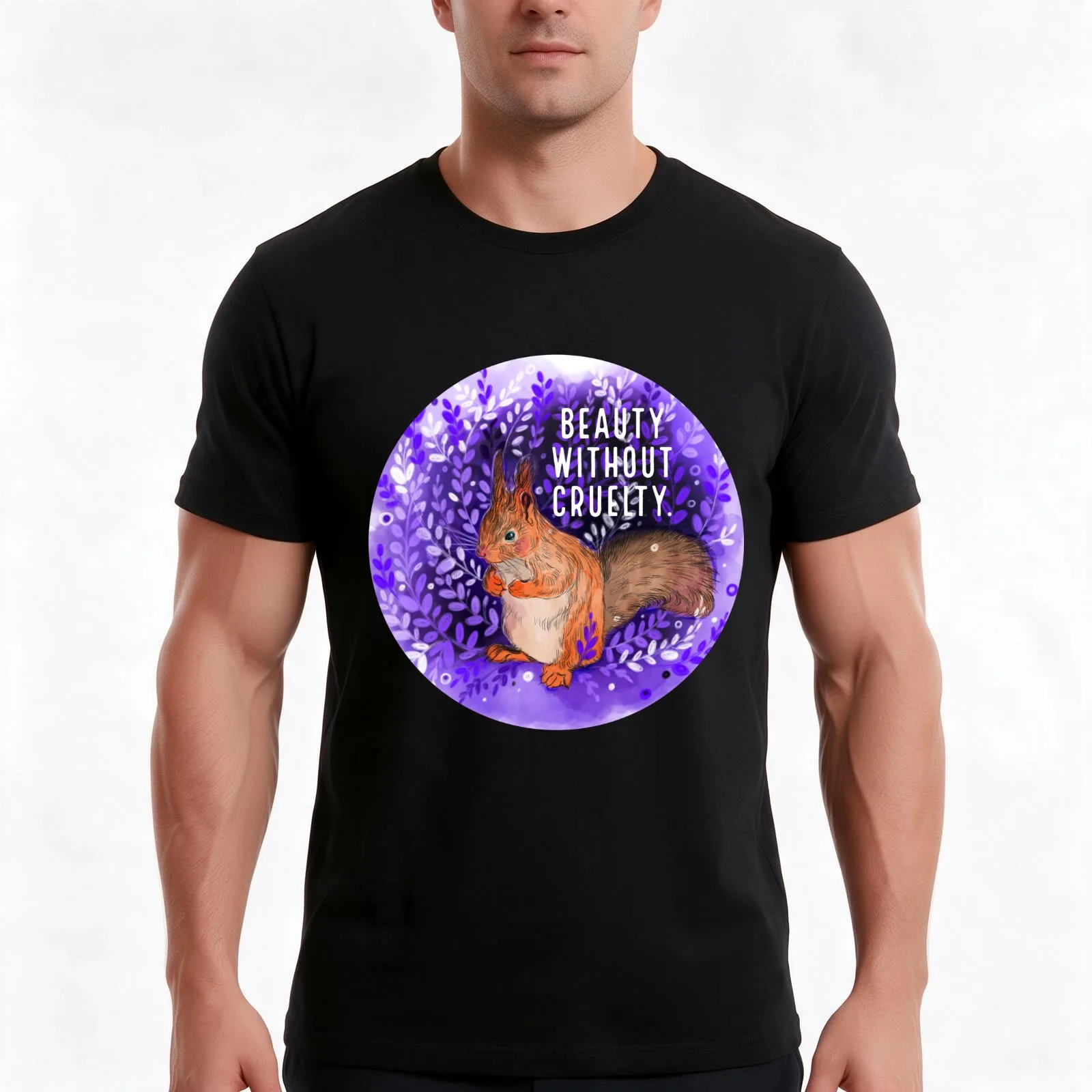 Against Animal Testing - Chipmunk T-Shirt, Summer Casual Cotton Tee, Oversized Streetwear Tops, Vintage Graphic Print