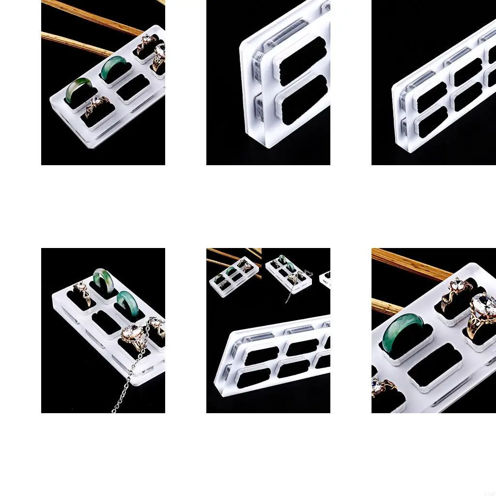 

Slots Ring Earrings Display Trays Showcase Jewelry