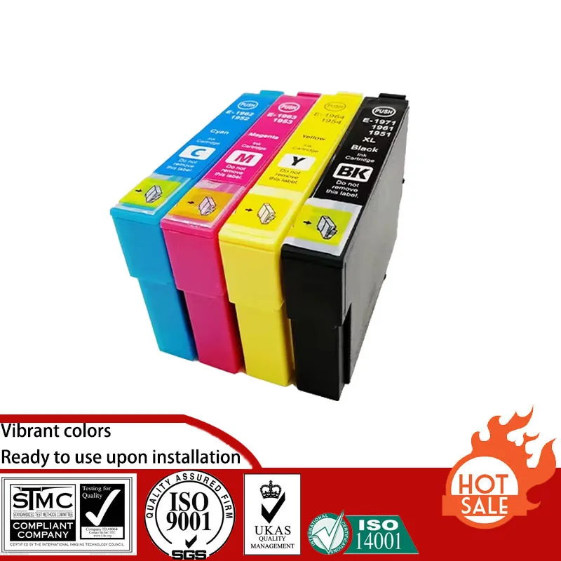 Compatible Ink Cartridge for Epson T1961 - T1964 T1951 1961suit For Epson EXPRESSION XP-101/201/211/401/204/104/214/411/WF-2532