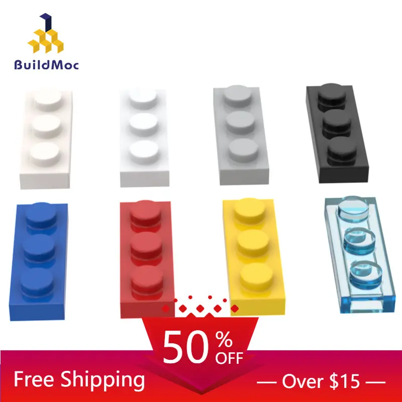 10PCS Bricks 3623 1x3 Kompatibel Baut Partikel Platte Für Bausteine Teile DIY geschichte Educational Kreative Geschenk spielzeug