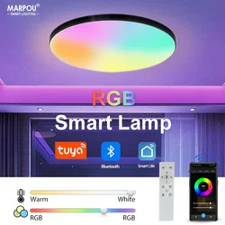 30W 36W Smart LED Plafoniera RGB Dimming APP TUYA Temporizzazione del telecomando Decorazioni per la casa per interni Bluetooth WIFI Camera da letto Soggiorno