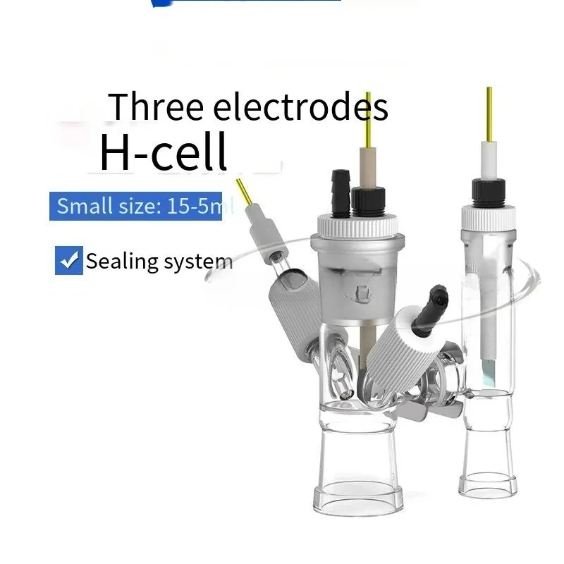 

H Type Trace Replaceable Membrane Sealed Electrolytic Cell 15-5Ml Electrochemical Three Electrode System