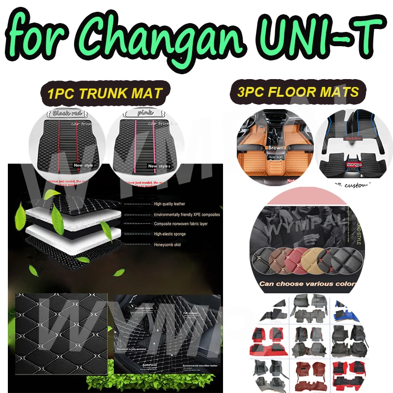 

LUXURY Car Floor Mats For Changan UNI-T UNIT 2020 2021 2022 2023 2024 Carpet Protect Accessories Rugs Foot Pad
