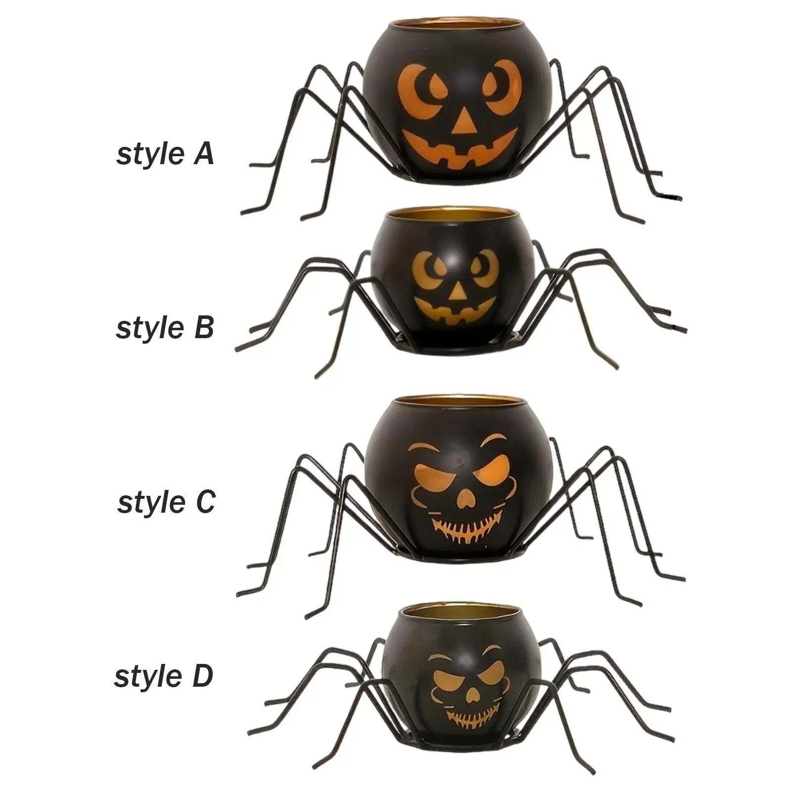 Halloween Candle Holder Decoration for Party Living Room Fireplace