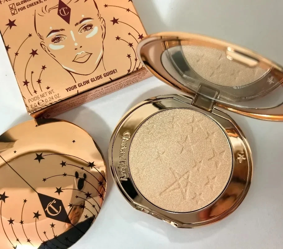 Charlotte Tilbury Starlight Powder Compact And Concealer Medium to Full Coverage Brightening Waterproof Hydrating Dewy Finish