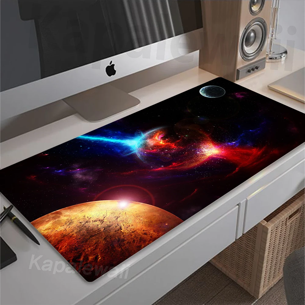 Computer Mouse Pad Gaming Space Mousemat 900x400mm Large Rubber Mouse Mat Office Rubber Mousepad Desk Mat Keyboard Pads XXL