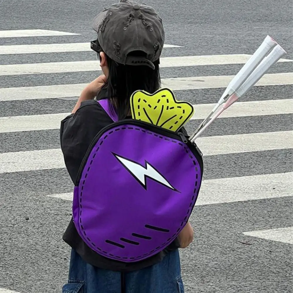 

Casual Children's Badminton Bag Cute Nylon Tennis Carrot Bag Lightweight Sport School Backpack Travel
