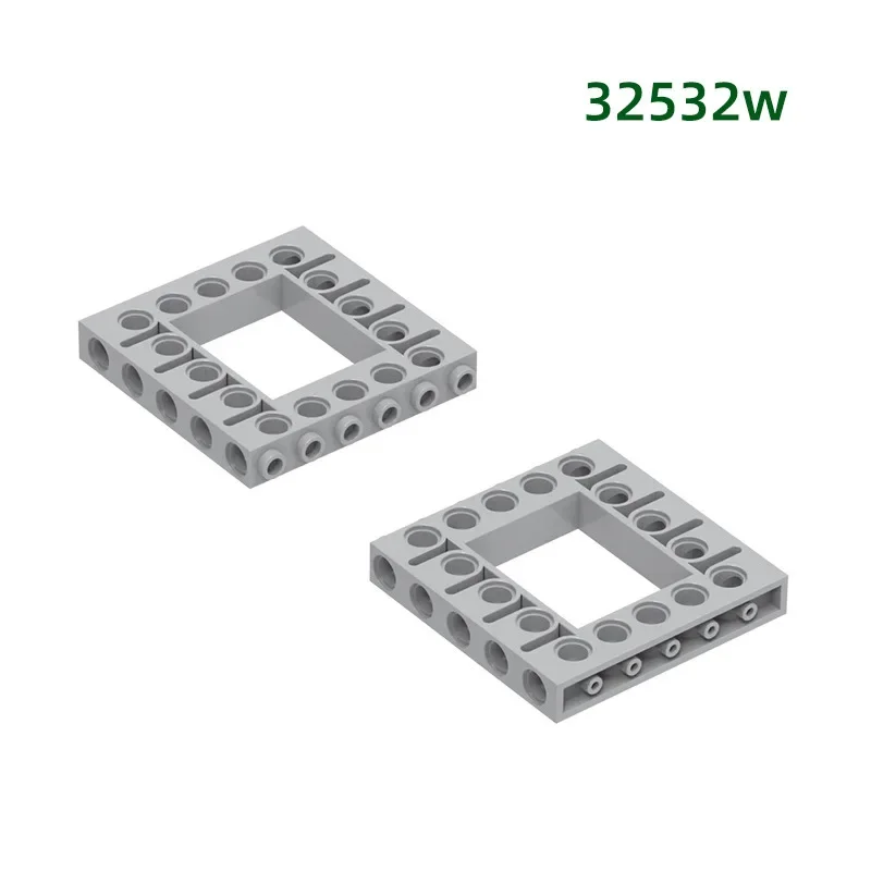 MOC 1 قطعة مربع خاص 32532 واط مع 5 ثقوب اللبنات عدة القلعة موصل مجلس الطوب الجسيمات فكرة لعبة هدايا الأطفال