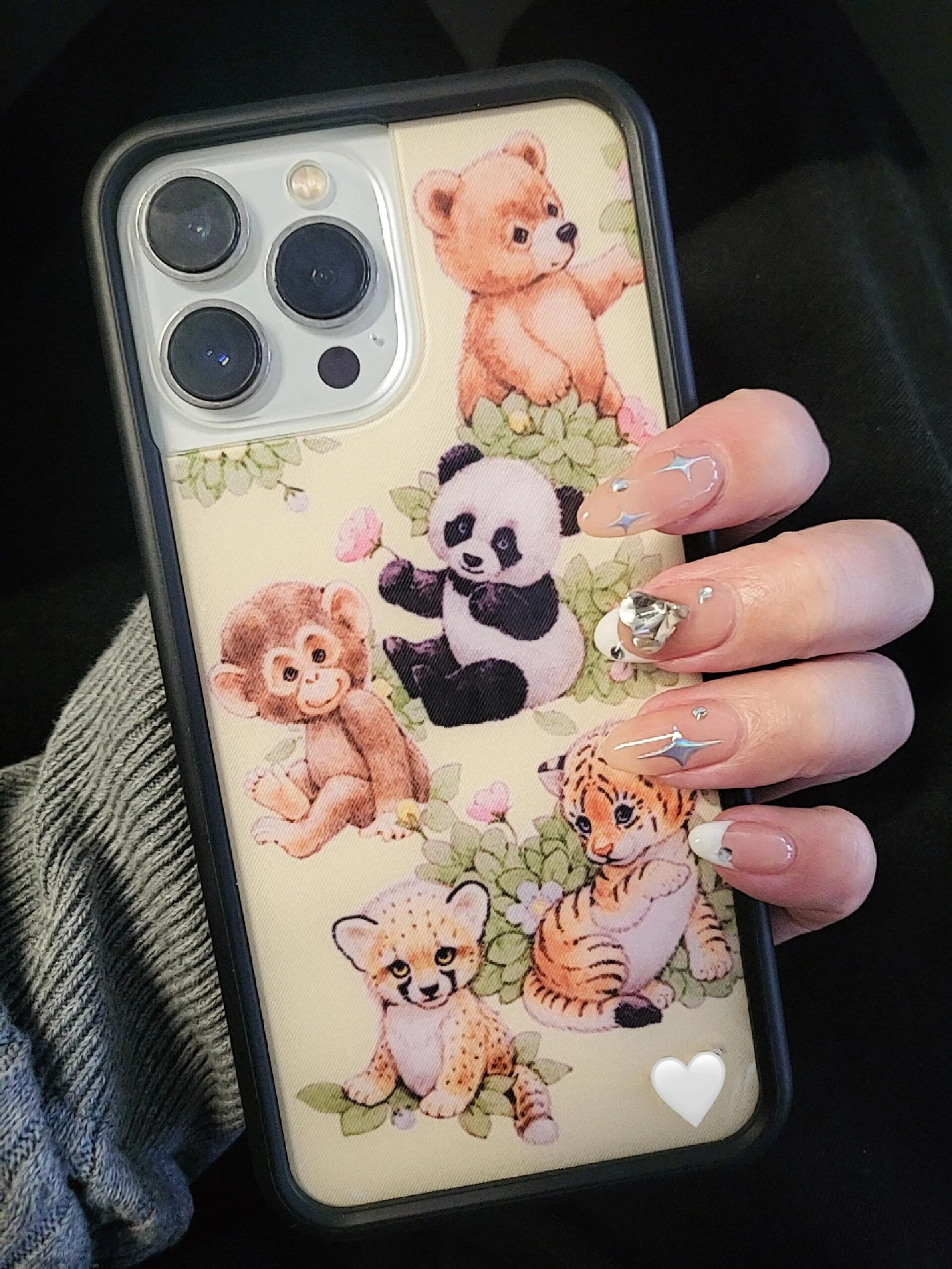 Wildflower Cartoon cute phone case for iPhone Animal Fruit Flower Creative 12 13 14 15 16 Pro Max 14 Plus 17 Pro Strawberry case