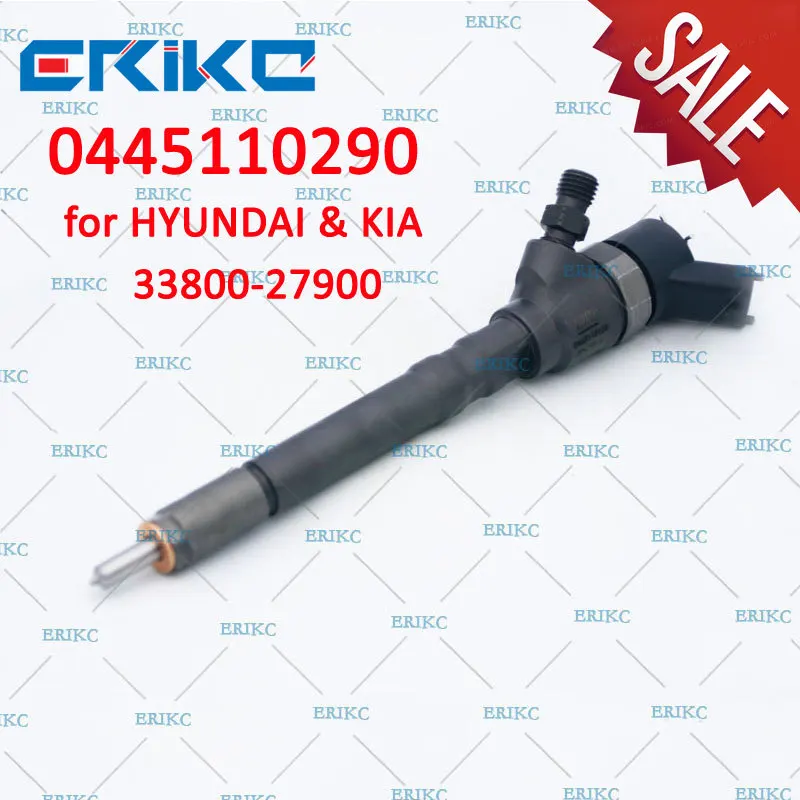 

ERIKC 33800-27900 0445110290 Automotive Parts Fuel Injectors 0445 110 290 Diesel Fuel Injection 0 445 110 290 for HYUNDAI KIA