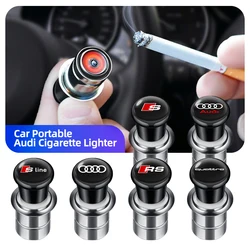 Auto tragbare Zigaretten anzünder Auto Abzeichen Zigarren anzünder Adapter für Audi Sline Rs Quattro A3 A4 B8 B9 A6 C5 C6 C7 A7 Q5 A5 A8 Q7