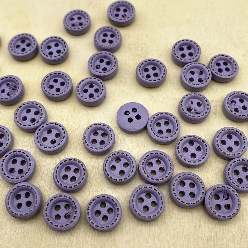 Lot de 200 boutons ronds en résine rouge pour travaux manuels, couture, bricolage, peinture manuelle