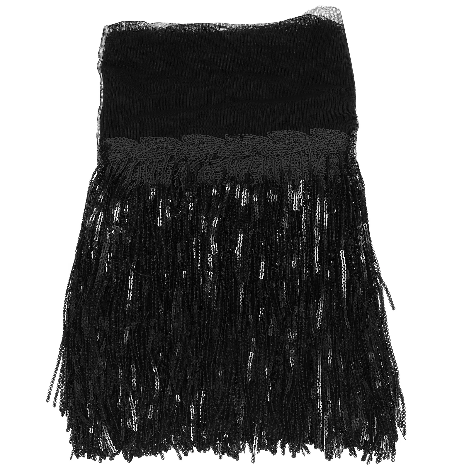 

Delicate Tassel Lace Hip Scarf Belly Dance Costume Stage Performance Skirt Glitter Sequin Waist Charm Accessory