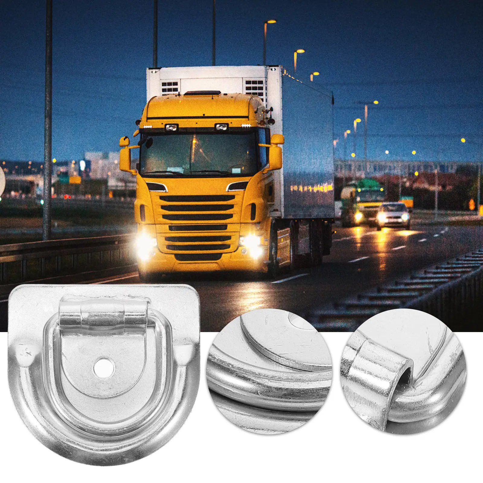 

Крепежные кольца для грузовиков с D-образными крюками, крюки для крепления груза на платформе прицепа, металлические анкеры для фиксации груза на кузове грузовика