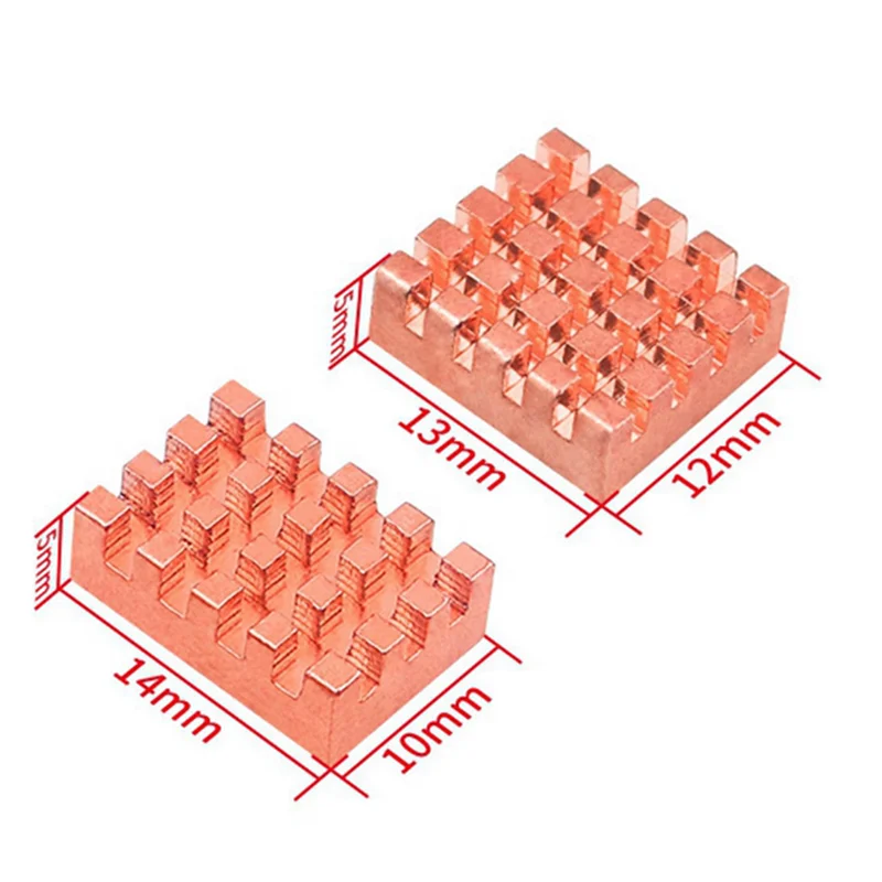 【Buy It-Now!】2X For Orangepi Orange Pi Zero 2W Pure Copper Heat Sink For Orangepi CPU Motherboard Cooling Multi-Functional Heat