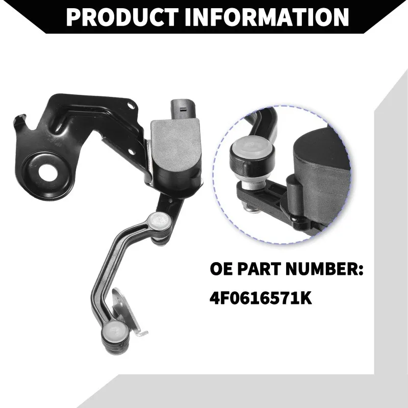 4F 0616571 K リア左ヘッドライト高さセンサーアウディ A6 C6 4F2 2004-2011 4F5 2005-2011 RS6 S6 新しい