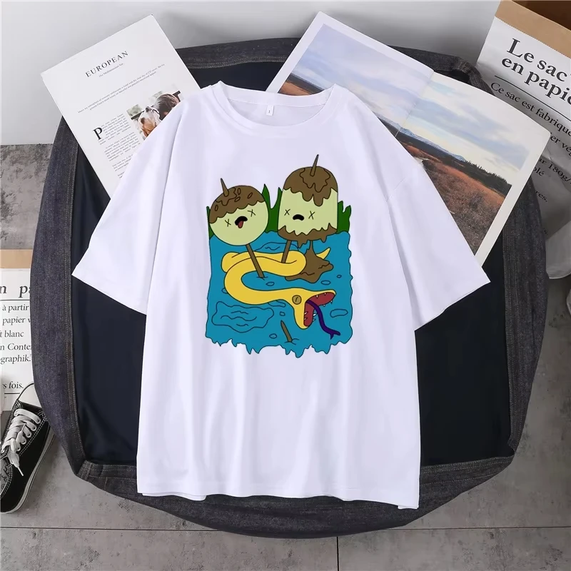 مارسيلين والأميرة الزاهي Kawaii قميص مضحك التي شيرت هدية التي شيرت الشارع الشهير التي شيرت حجم كبير الرجال/النساء تي شيرت 90s